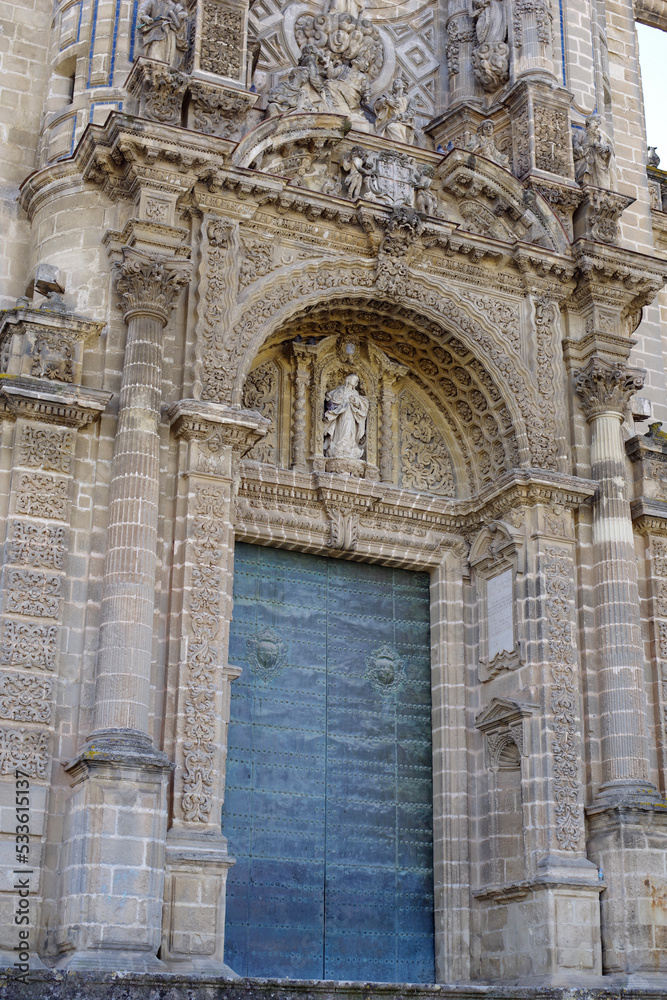 Détails de la cathédrale de Jerez