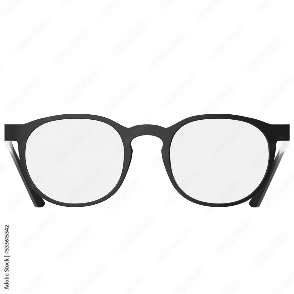 3d rendering illustration of Boston eyeglasses 3d rendering illustration of Boston eyeglasses