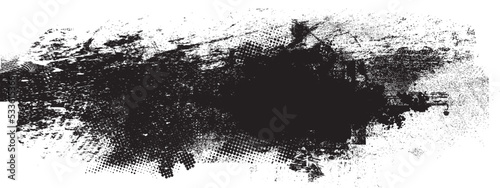 Ink blots Grunge Urban Background.Texture Vector.Dust Overlay Distress Grain ,Simply Place illustration over any Object to Create rough  Effect .Black paint splattered , dirty,poster for your design. photo