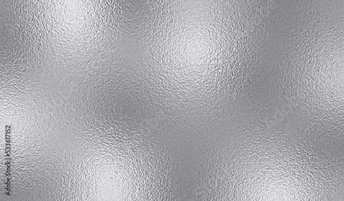 Silver metal effect foil. Silver texture. Gradient background. Metal surface print. Glitter backdrop. Silver plate. Shine design invitation, wedding greeting, cards, prints. Vector illustration