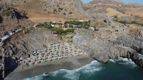 Plage de Ammoudaki, Plakias, Réthymnon, Crète,Grèce, Europe photo