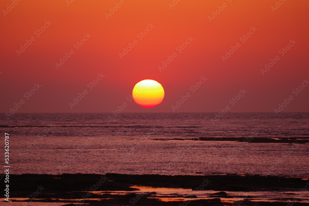 Coucher de soleil sur Cadix