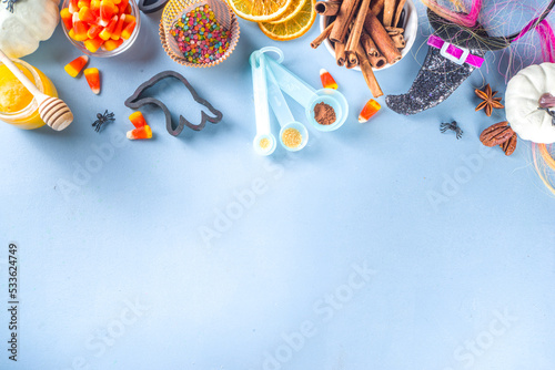 Halloween Cookies baking background
