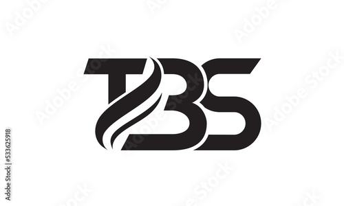 Letters TBS creative logo design vector