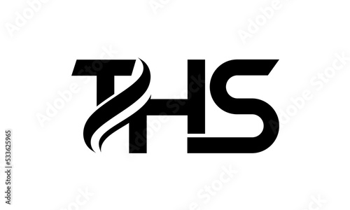 Letters THS creative logo design vector photo