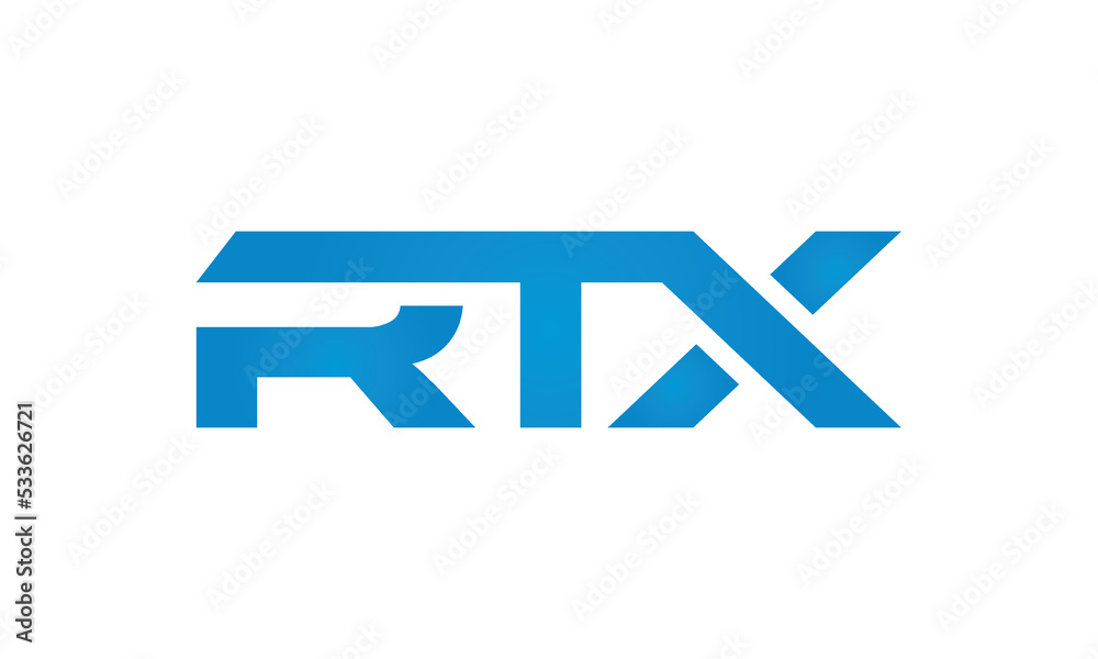 RTX monogram linked letters, creative typography logo icon RTX monogram linked letters, creative typography logo icon