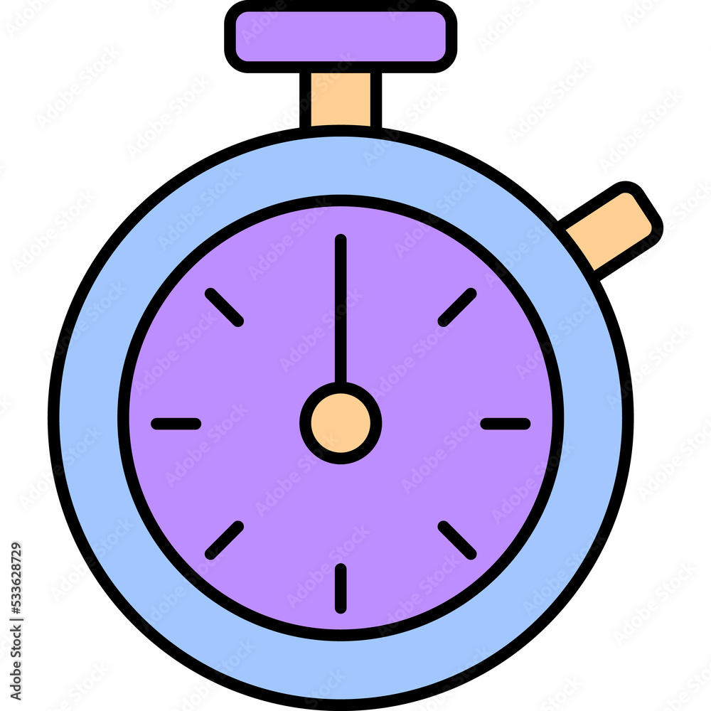 Stopwatch icon clock vector flat timer watch Stopwatch icon clock vector flat timer watch
