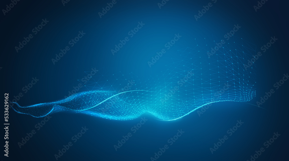 Naklejka premium Global network connection concept, abstract concept