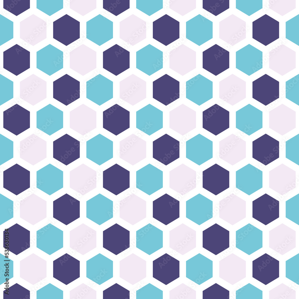 Abstract geometric seamless pattern with hexagons. Vector background illustration Abstract geometric seamless pattern with hexagons. Vector background illustration