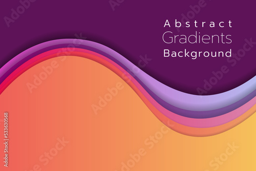 Abstract Gradient Background.Colorful geometric background.