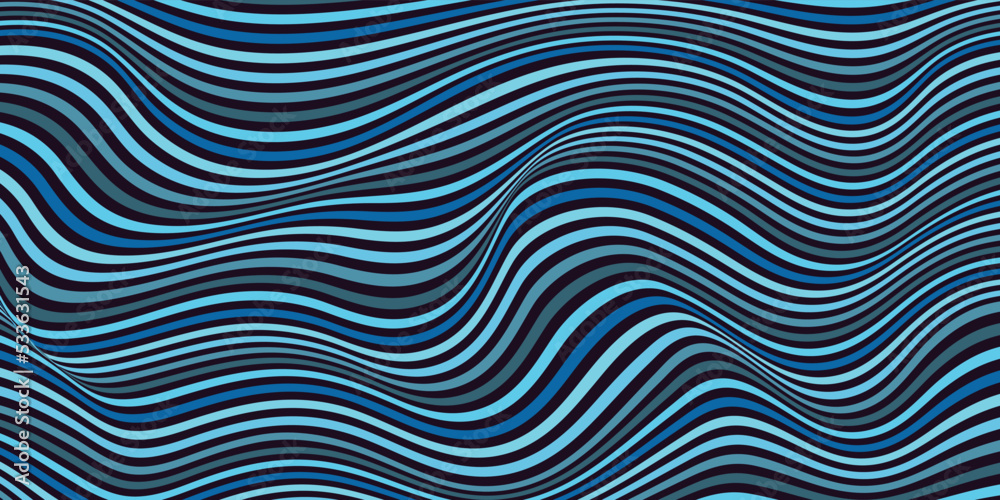 Abstract line wave colorful background 