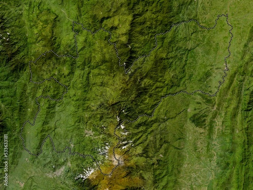 Fototapeta Naklejka Na Ścianę i Meble -  Caldas, Colombia. Low-res satellite. No legend