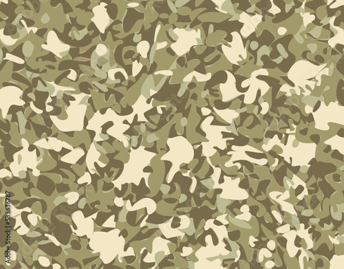 Abstract Vector Color Military Camouflage Background. Pattern of Geometric Triangles Shapes for Army Clothing