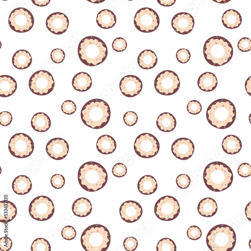 seamless pattern with donuts