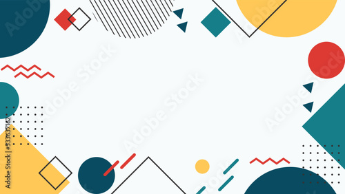 modern vivid background design memphis style