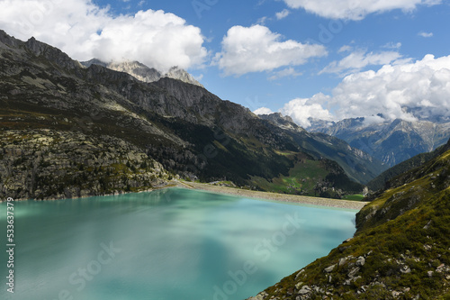 Göscheneralpsee lake in the swiss alps
