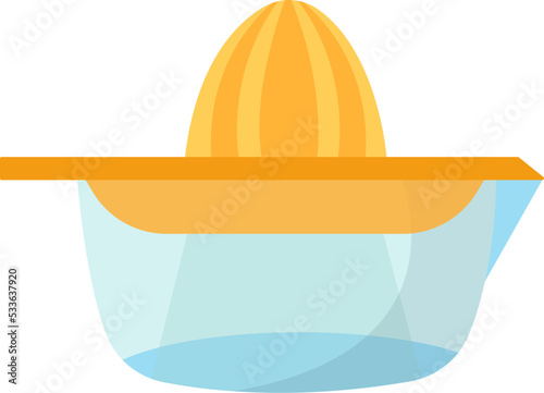 Manual juicer Kitchenware icon. Vector illustration