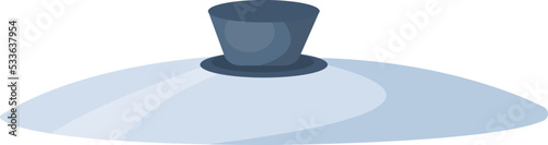 Frying pan lid Kitchenware icon. Vector illustration
