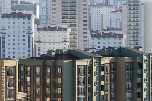 İstanbul city Kucukcekmece district building view townscape. photo