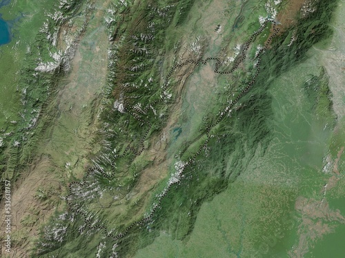 Huila, Colombia. High-res satellite. No legend