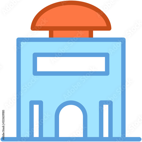 Museum Building Vector Icon