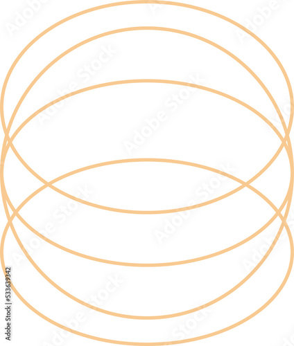 Minimal Oval Outline Shape Design © cawisstudio