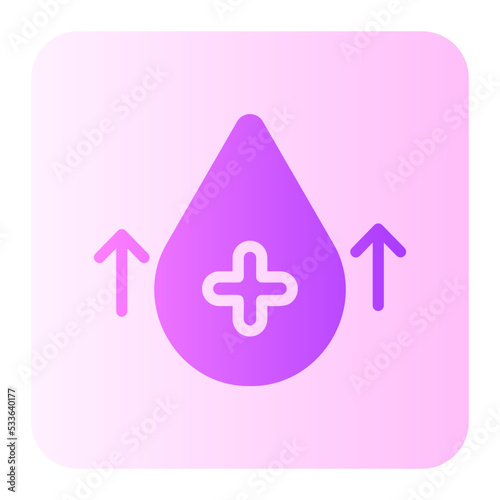 Hyperglycemia gradient icon