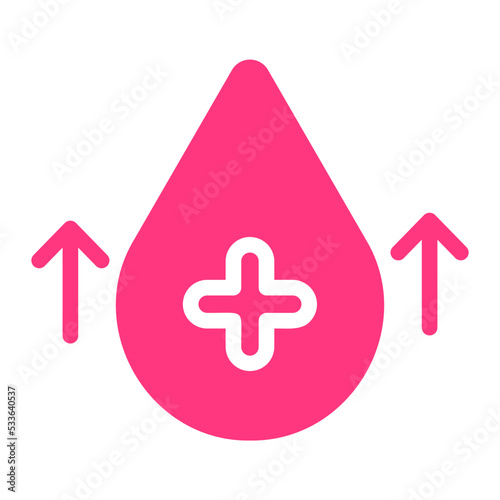 Hyperglycemia gradient icon