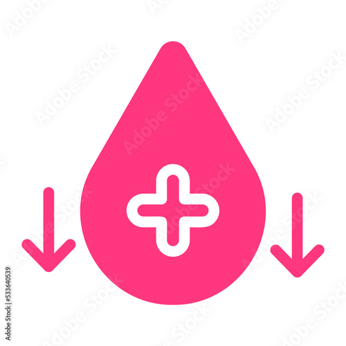 hypoglycemia gradient icon