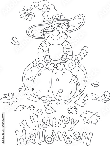 Happy Halloween card with a...