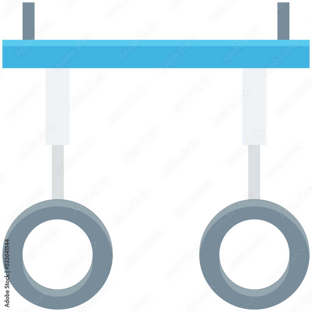 Gymnastic Rings Vector Icon Gymnastic Rings Vector Icon