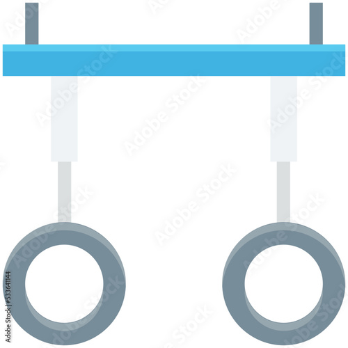 Gymnastic Rings Vector Icon