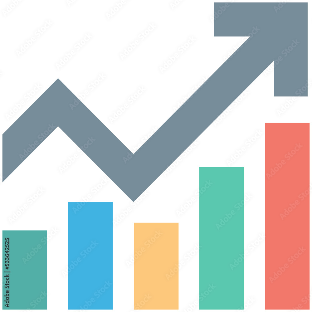 Growth Chart Vector Icon