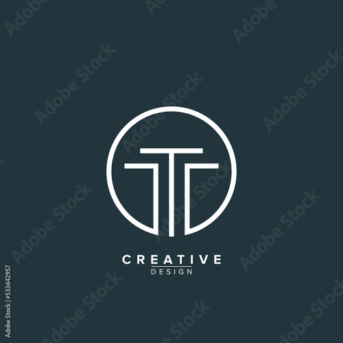 Outstanding professional trendy monogram letters OT, TO, T, O initial based Alphabet icon logo.