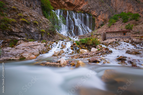 Kapuzbasi waterfall is the second highest waterfall in the world and it is the most beautiful nature place hiding in Anatolia, which is rarely hidden. photo