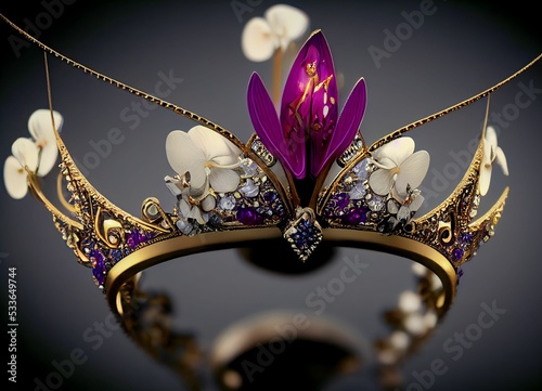 princess golden crown design 