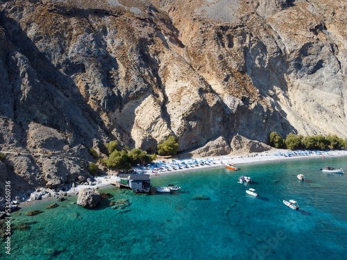 Plage de Glyka Nera - sweet water beach - Crète, Grèce, Europe photo