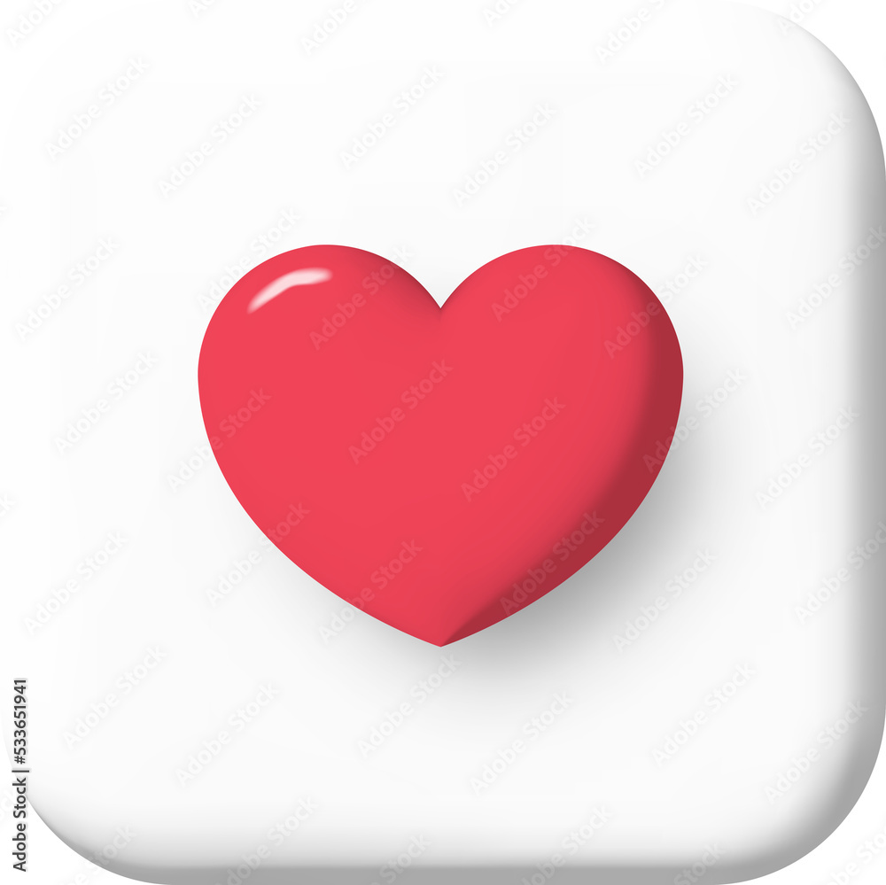 social media like. 3d cartoon illustration. speech bubble with heart social media like. 3d cartoon illustration. speech bubble with heart