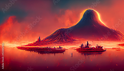 volcano wallpaper background