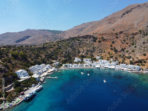 Loutro, village et plage du sud de la Crète, Grèce, Europe