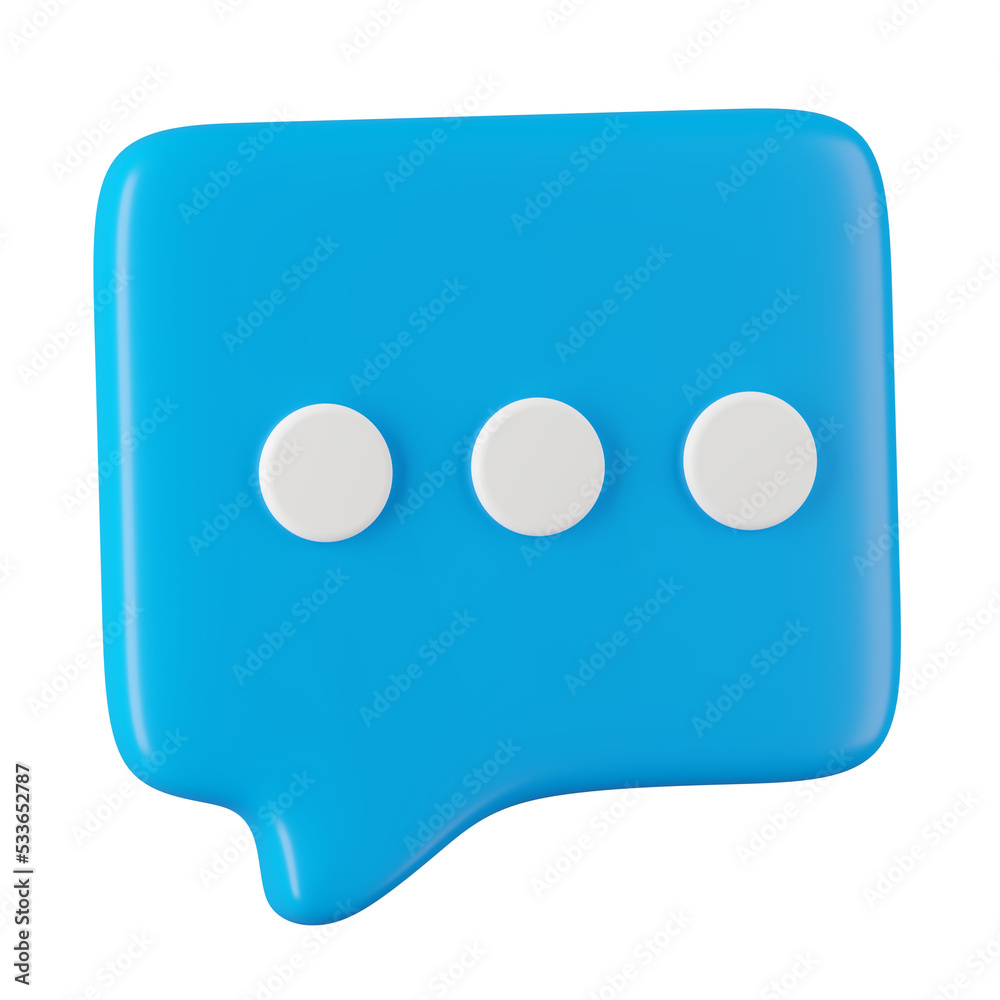 3d render of chat icon in speech bubble, Social media concept. 3d render of chat icon in speech bubble, Social media concept.