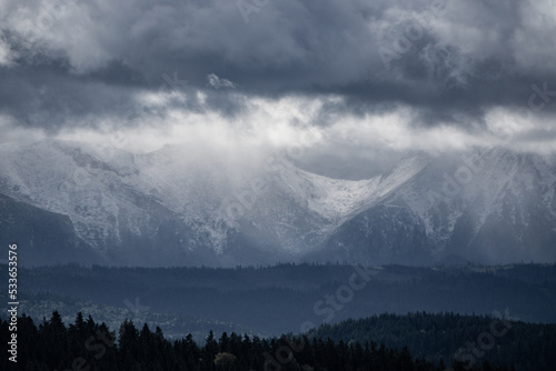 mountains in snow and clouds © Jakub
