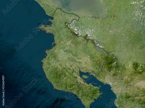 Guanacaste, Costa Rica. Low-res satellite. No legend