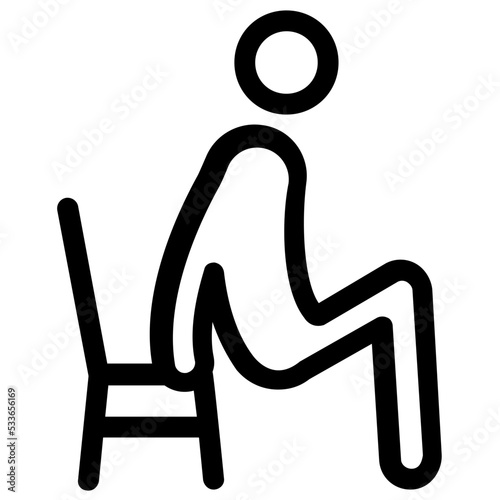 Bench Dips Vector Icon 