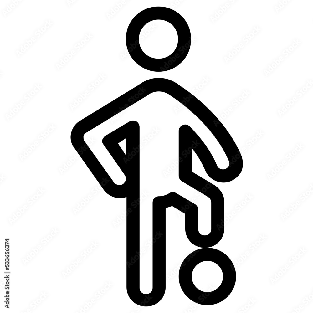 Stretching Vector Icon Stretching Vector Icon