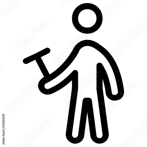 Janitor Vector Icon 