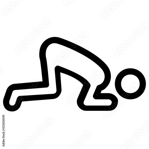 Pushups Vector Icon 