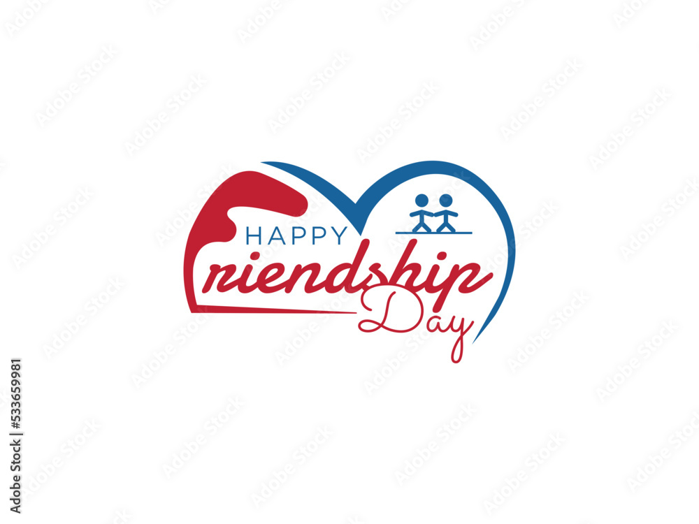 Abstract happy Friendship Day vector logo design, letter F logo, friendship day logo design