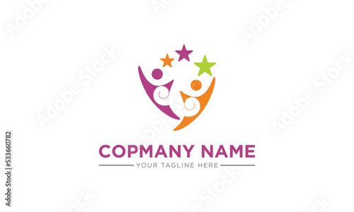 Human Health logo design. sport, medical, fitness logo design.