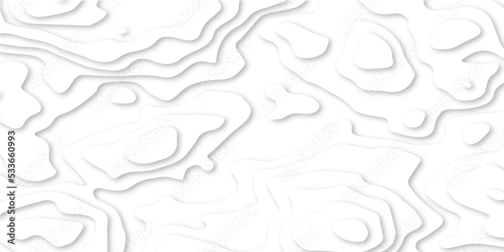 White wave abstract topographic map contour, lines Pattern background. Topographic map and landscape terrain texture grid. Wavy banner and color geometric form. White wave abstract topographic map contour, lines Pattern background. Topographic map and landscape terrain texture grid. Wavy banner and color geometric form.